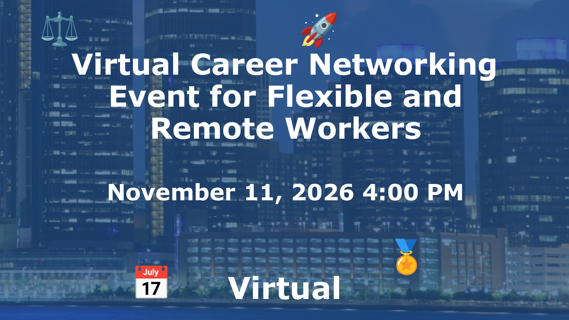 Virtual Career Networking Event for Flexible and Remote Workers event image